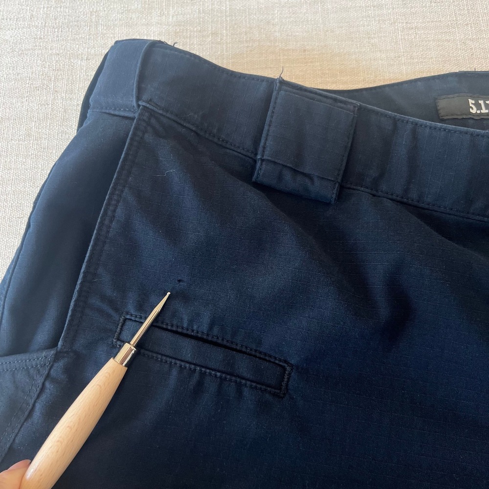 5.11 Tactical Pants Men's Sz 40 x 32 Navy Blue Ripstop Cargo/Work/Utility - Picture 4 of 13